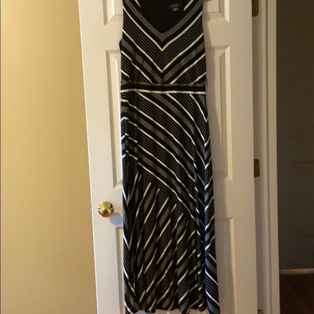 Striped maxi dress NWT